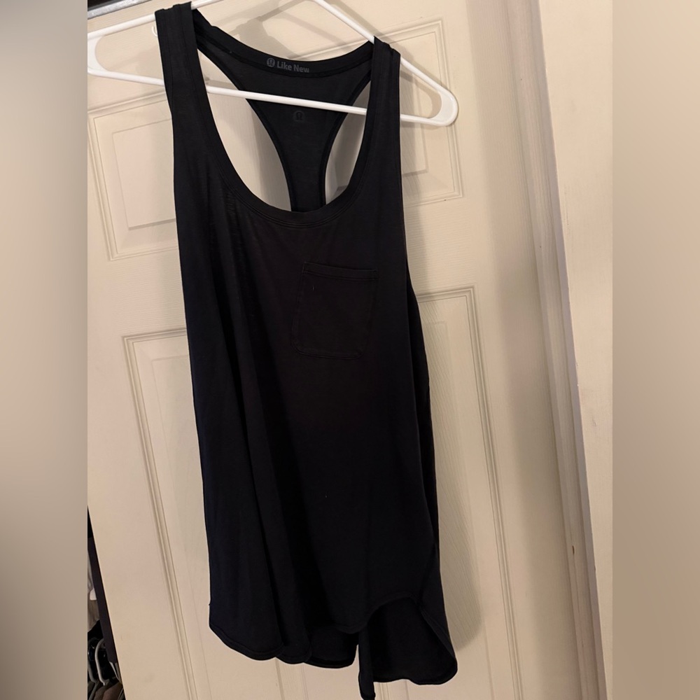 lululemon Black Racerback Tank with Pocket